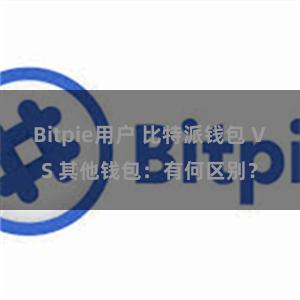 Bitpie用户 比特派钱包 VS 其他钱包：有何区别？