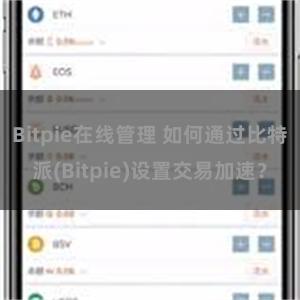 Bitpie在线管理 如何通过比特派(Bitpie)设置交易加速？