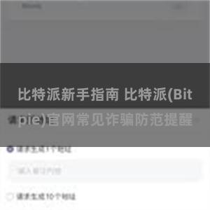 比特派新手指南 比特派(Bitpie)官网常见诈骗防范提醒