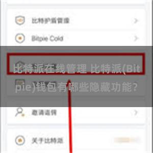 比特派在线管理 比特派(Bitpie)钱包有哪些隐藏功能？