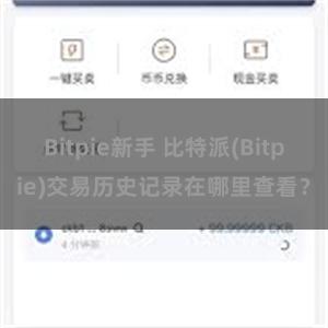 Bitpie新手 比特派(Bitpie)交易历史记录在哪里查看？