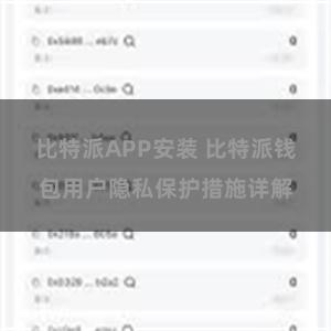 比特派APP安装 比特派钱包用户隐私保护措施详解