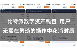 比特派数字资产钱包  用户无需在繁琐的操作中花消时辰