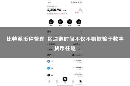 比特派币种管理  区块链时间不仅不错欺骗于数字货币往返